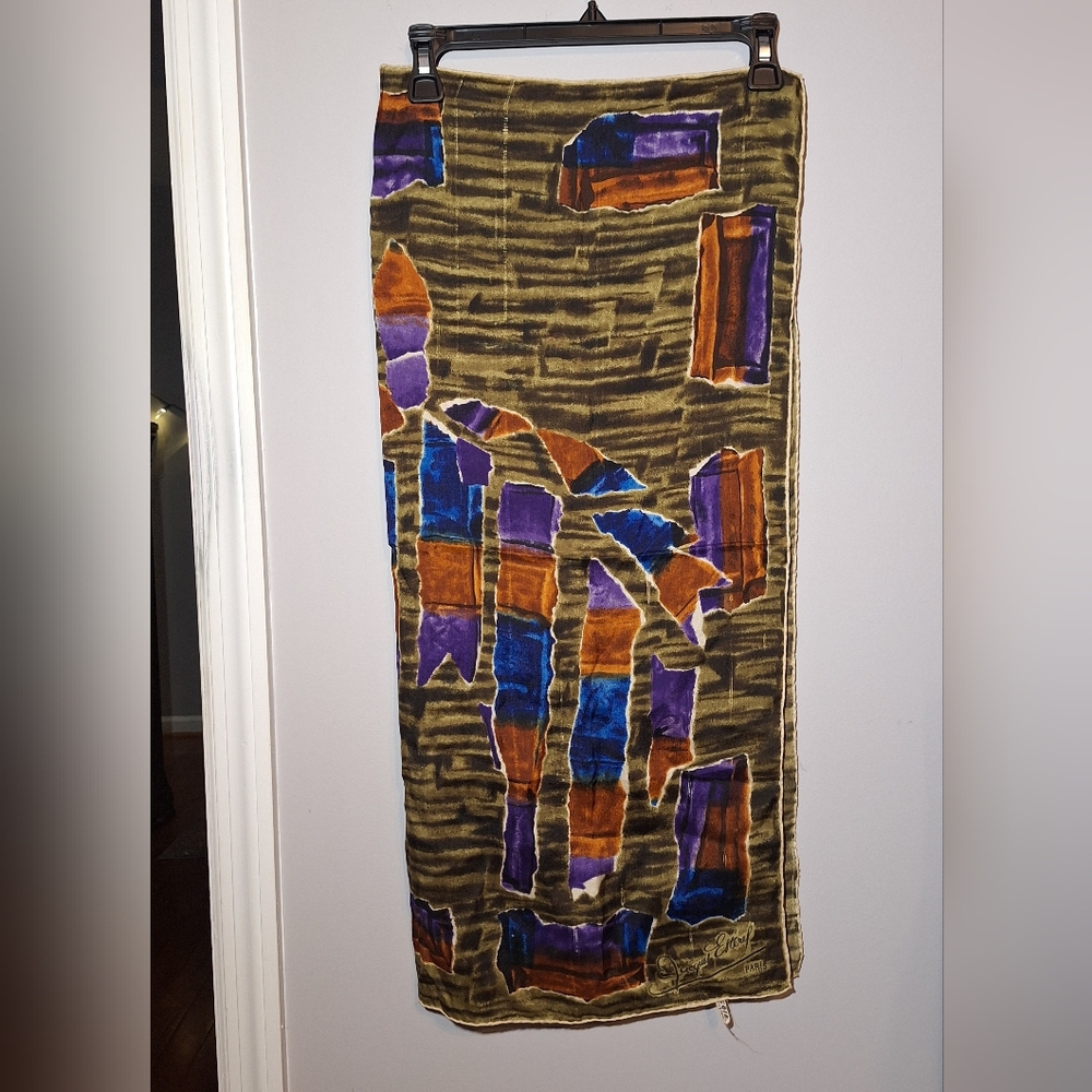 Jacques Esterel Paris Vintage Silk Scarf
